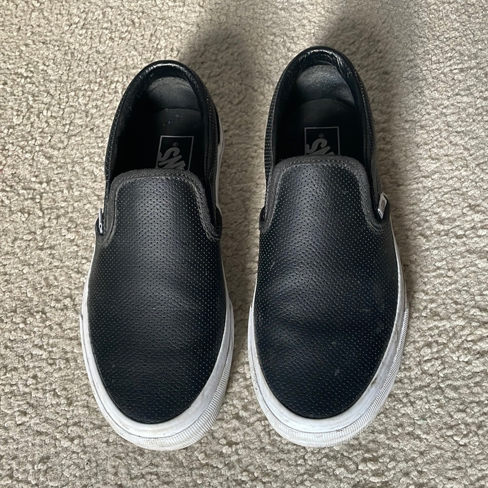 Vans perf leather slip on shoe